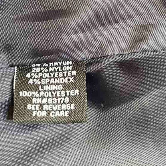 Vintage 90’s Career Suit Jacket Blazer Navy Blue Pinstripe  Fitted size 10 - Picture 7 of 14